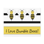 Smiling Bumble Bee Postcard