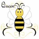 Smiling Bumble Bee Queen Bee Ornament photo sculptures