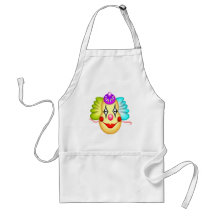 Smiling Circus Clowns Apron