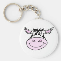 Smiling Cow Keychain