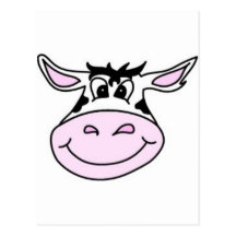 Smiling Cow Post Card