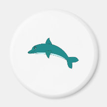 Smiling Dolphin Fridge Magnet