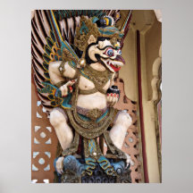 Smiling Garuda Statue Posters