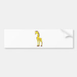 Smiling Giraffe Bumper Sticker
