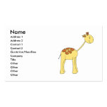 Smiling Giraffe. Cartoon. Business Card Templates