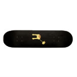 Smiling Giraffe. Cartoon. Skateboards