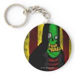 Smiling Green Zombie Keychain