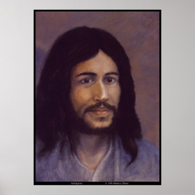 Smiling Jesus, Jewish Jesus image Poster by miriamkilmer