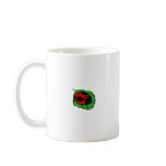 Smiling Ladybug on Green Leaf Mini -
