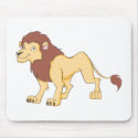 Smiling Lion King of the Jungle Shirt mousepads