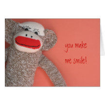 Smiling Monkey Greeting Cards