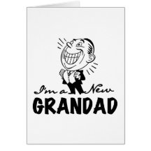 Smiling New Grandad T-shirts and Gifts Card