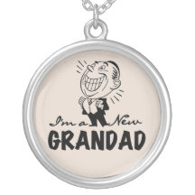 Smiling New Grandad T-shirts and Gifts Necklaces