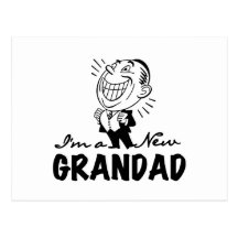Smiling New Grandad T-shirts and Gifts Post Cards