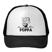 Smiling New Poppa T-shirts and Gifts Trucker Hat