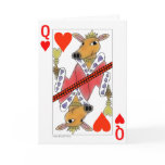 Smiling Ox Queen of Hearts Valentine Card