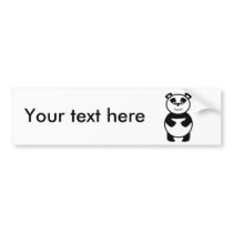 Smiling panda bear