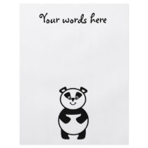 Smiling panda bear
