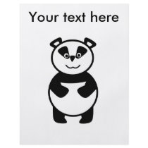 Smiling panda bear