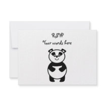 Smiling panda bear
