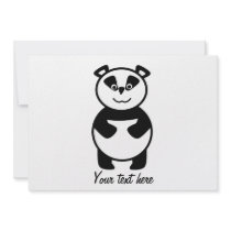 Smiling panda bear