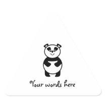 Smiling panda bear