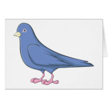 Smiling Pigeon Greeting Card