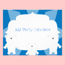 Smiling Polar Bears invitations