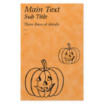 Smiling Pumpkin. Custom flyers