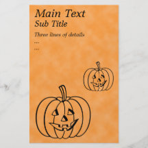 Smiling Pumpkin. Full Color Flyer