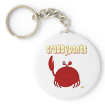 Smiling Red Crab  pants Key Chain