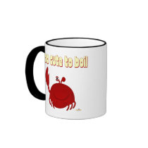 Smiling Red Crab Too Cute To Boil Coffee Mugs