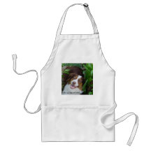 Smiling Red Tri Aussie Apron