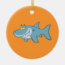 Smiling Shark Christmas Ornament