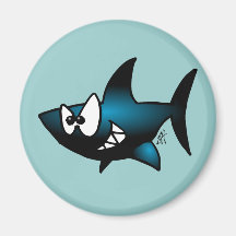 Smiling Shark Fridge Magnets