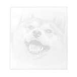 Smiling Shiba Inu dog Memo Pads