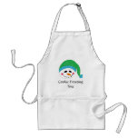 Smiling Snowman Cookie Frosting Time Aprons