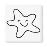 Smiling Starfish Clipart magnets