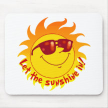 Smiling Summer Sun Mousepad