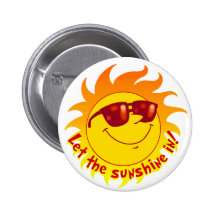 Smiling Summer Sun Pins
