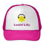 Smiling sun & headphones Lovin' Life cap Trucker Hat