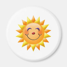 Smiling Sun Magnets