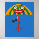 Smiling Umbrella™ #3 with Cymbols posters