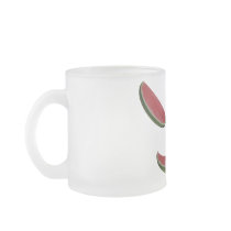 Smiling Watermelon Face Coffee Mugs