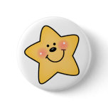 Smiling Yellow Star Pins