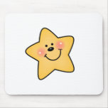 Smiling Yellow Star mousepads