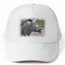 Smiling Zebra Baseball Hat