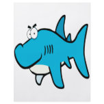 smirking shark cartoon flyers