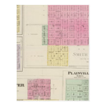 Smith Centre, Gould City, Motor, Webster, Kansas Postcards