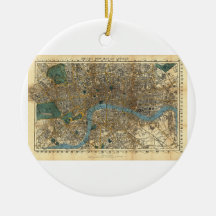 Smith's new map of London 1860 Ornament